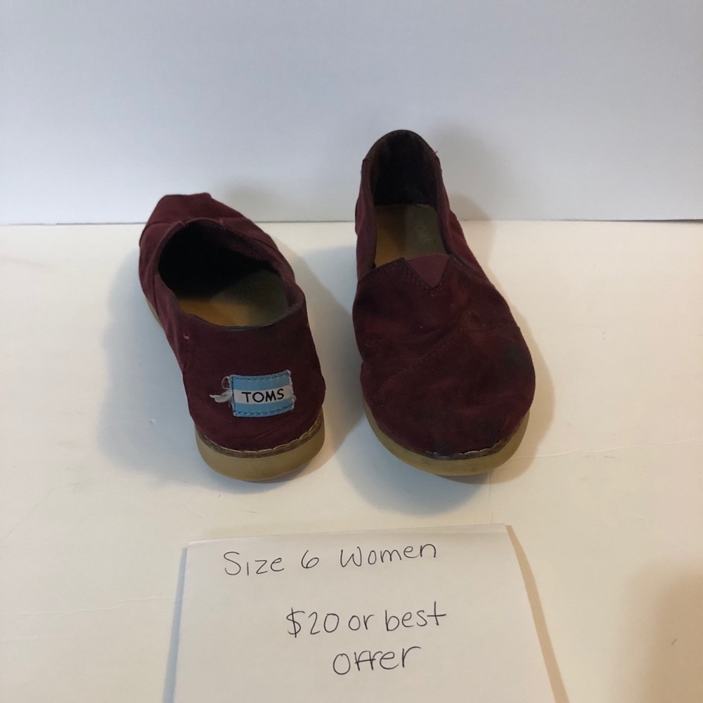 Velvet Burgundy Toms